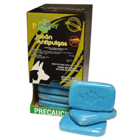 Exhibidor Jabón Antipulgas 24x4x50gr - Higiene  y Protección contra Pulgas. Stock para Tiendas y Veterinarias