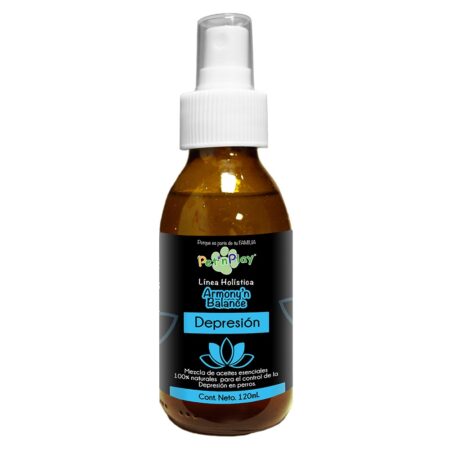 Mezcla en Aceites Esenciales en Spray para Tratar Depresión en Perros 120ml