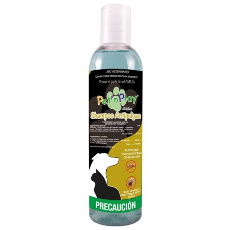 Shampoo Antipulgas Piretrinas Naturales 250ml - Higiene y Prevención contra Pulgas