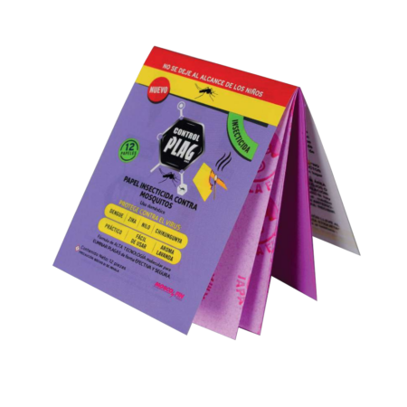 Mosco Fin Control Plag Papelito Insecticida (Transflutrina 0.45%) - 12 tiras