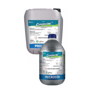 Cypercom CE Insecticida Concentrado (Cipermetrina 20% + PBO), Caja 4 garrafas de 5 L