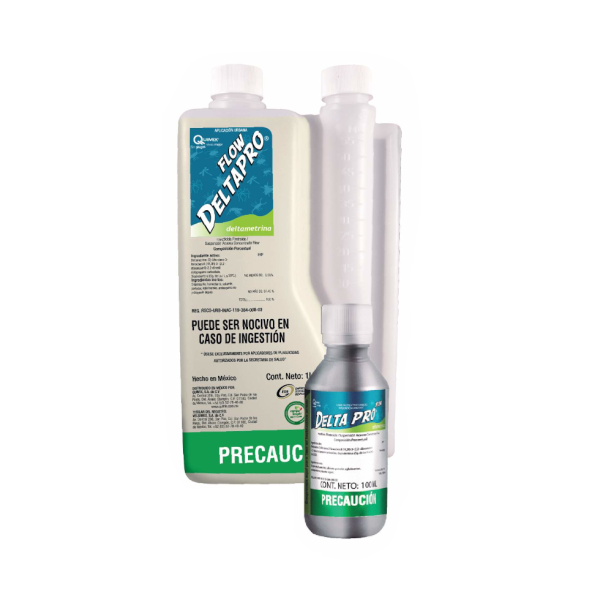 Delta-Pro 2.5% Flow Insecticida en Suspensión (Deltametrina 2.5%), Caja 20 botes de 100 ml