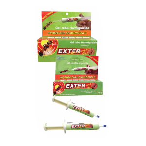 Extergel Hormigas Cebo en Gel (Abamectina 0.05%), Caja 20 jeringas de 30 g