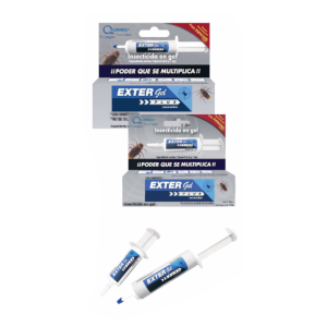Extergel Plus Cucarachas Cebo en Gel (Fipronil 0.05%), Caja 20 jeringas de 30 g