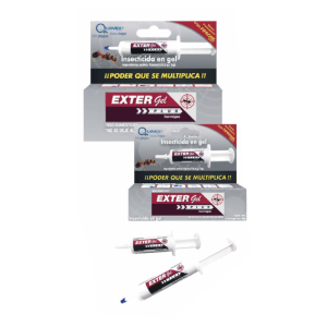 Extergel Plus Hormigas Cebo en Gel (Fipronil 0.05%), Caja 20 jeringas de 30 g