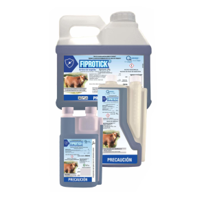 Fiprotick Pour-On Antiparasitario Externo (Fipronil 2%), Caja 10 L