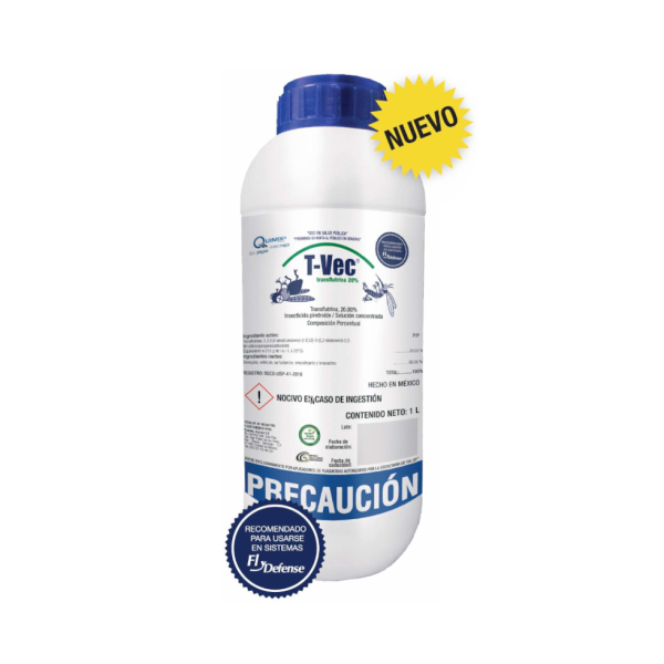 T-Vec Insecticida para Mosquitos (Transflutrina), Caja 12 L