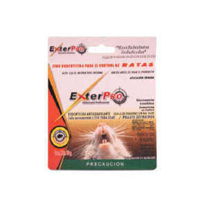 Exterpro Cebo Rodenticida Rata, Caja 30 sobres de 60 g