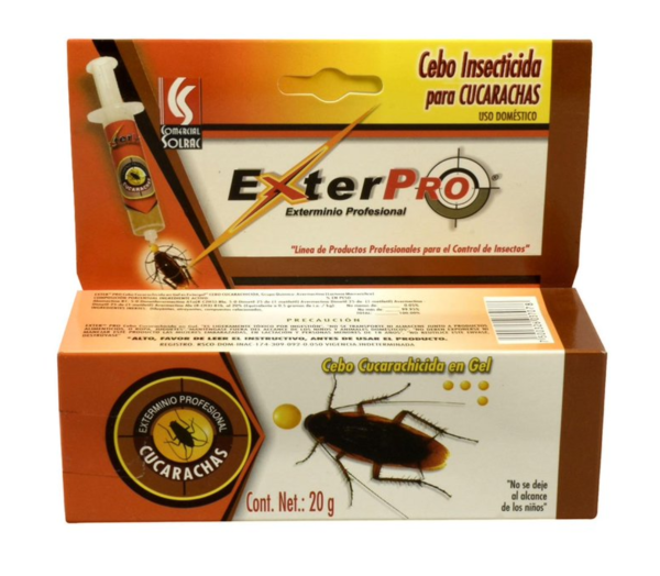 Gel Cucarachicida Exterpro Caja 20 Jeringas de 20g