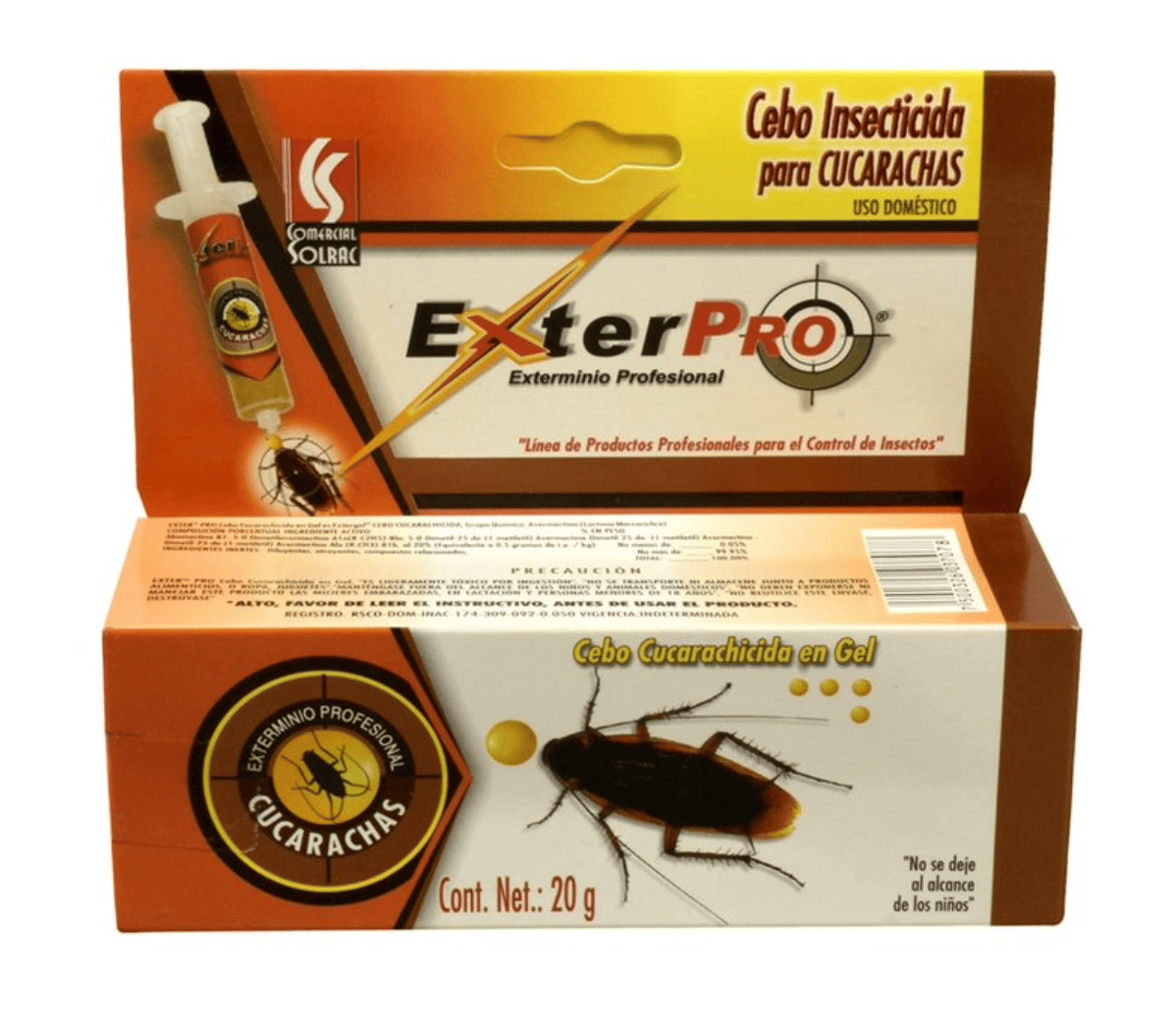 Promoción Exterpro — 2 Jeringas Gel Cucarachicida ($480)