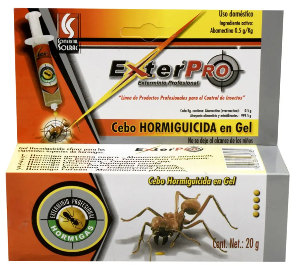 Gel Mata Hormigas Exterpro 20x20g | Acción Rápida Y Efectiva